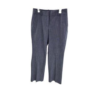Ann Taylor Womens Dress Pants Curvy Fit Stretch Blue Career Trousers Size 8